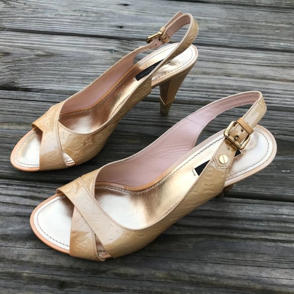 Louis Vuitton Women Heel Shoes Sandal Made in Ital - Picture 10 of 14